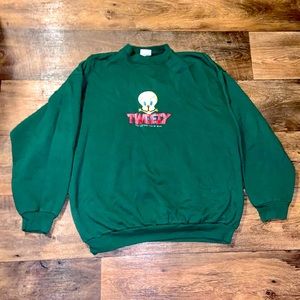 Vintage Tweety Bird Sweatshirt Looney Tunes 1996